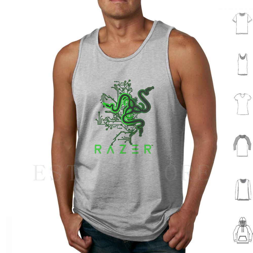 Board Game Print - Черные майки Razer Circuit, жилет, игровой