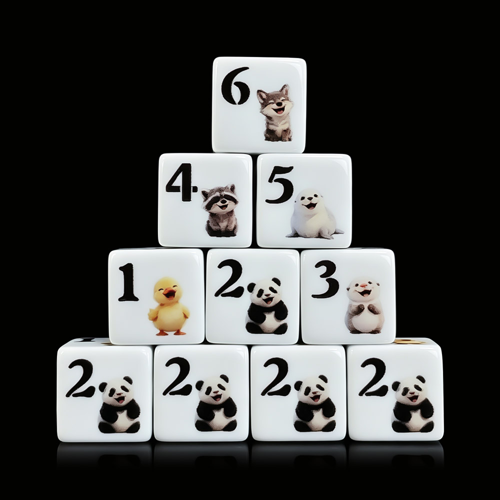 12 штук акриловых игральных ко – обзор и цена Board Game Print