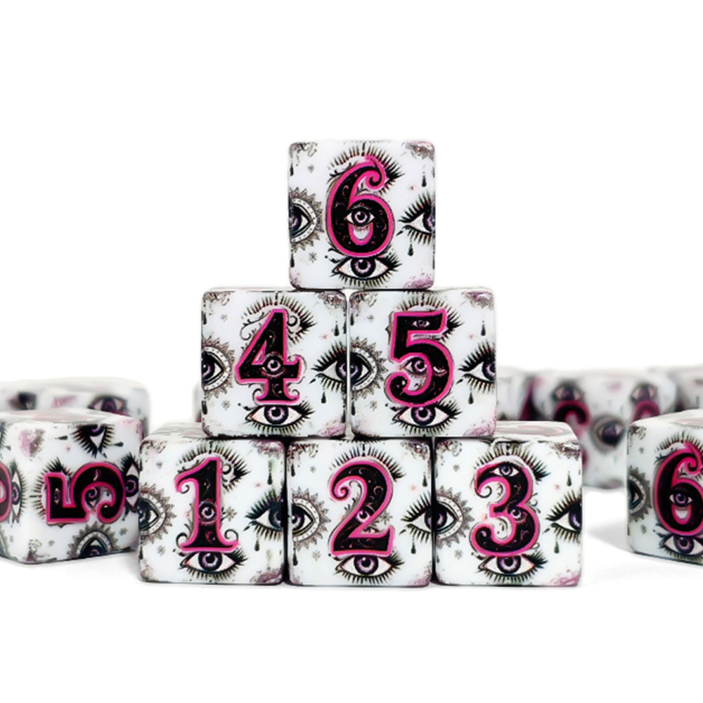 12 шт. акриловых игральных кос – обзор и цена Board Game Print