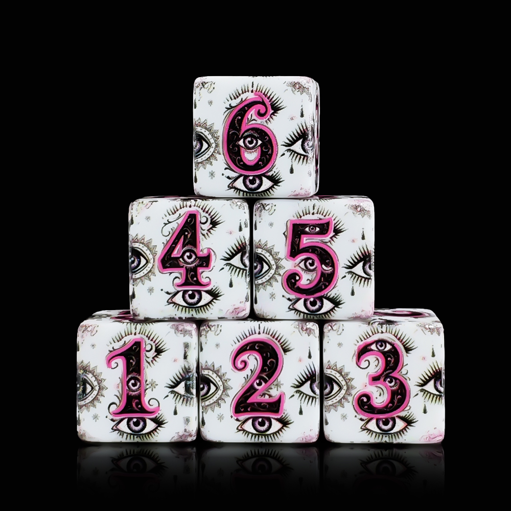 12 шт. акриловых игральных кос – обзор и цена Board Game Print