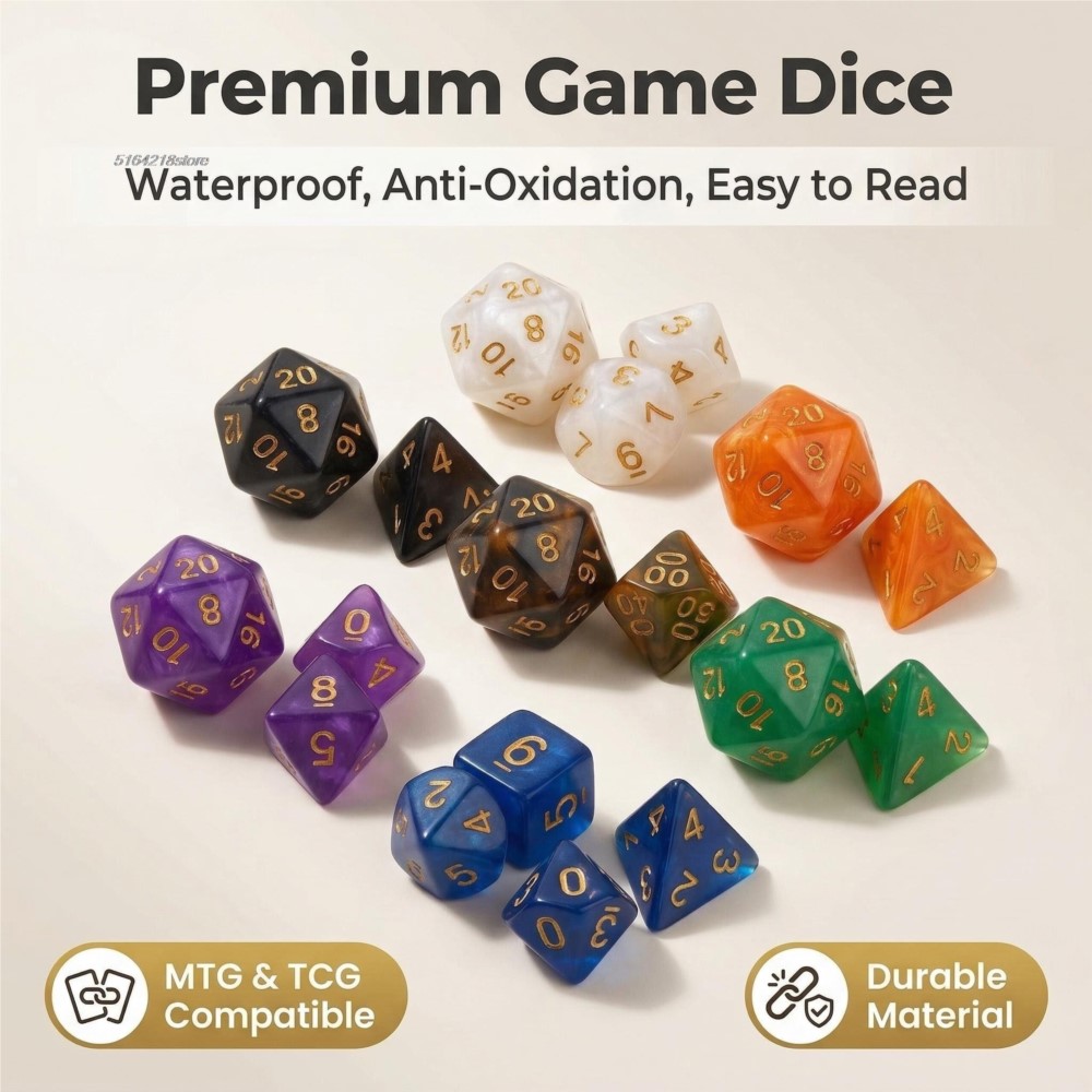 Набор из 7 штук: Набор кубиков – обзор и цена Board Game Verdant
